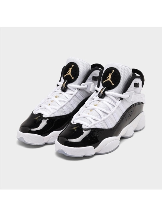 Jordan Other - Air Jordan 6 Rings Concord Black White Metallic Gold Sneakers Basketball Runners